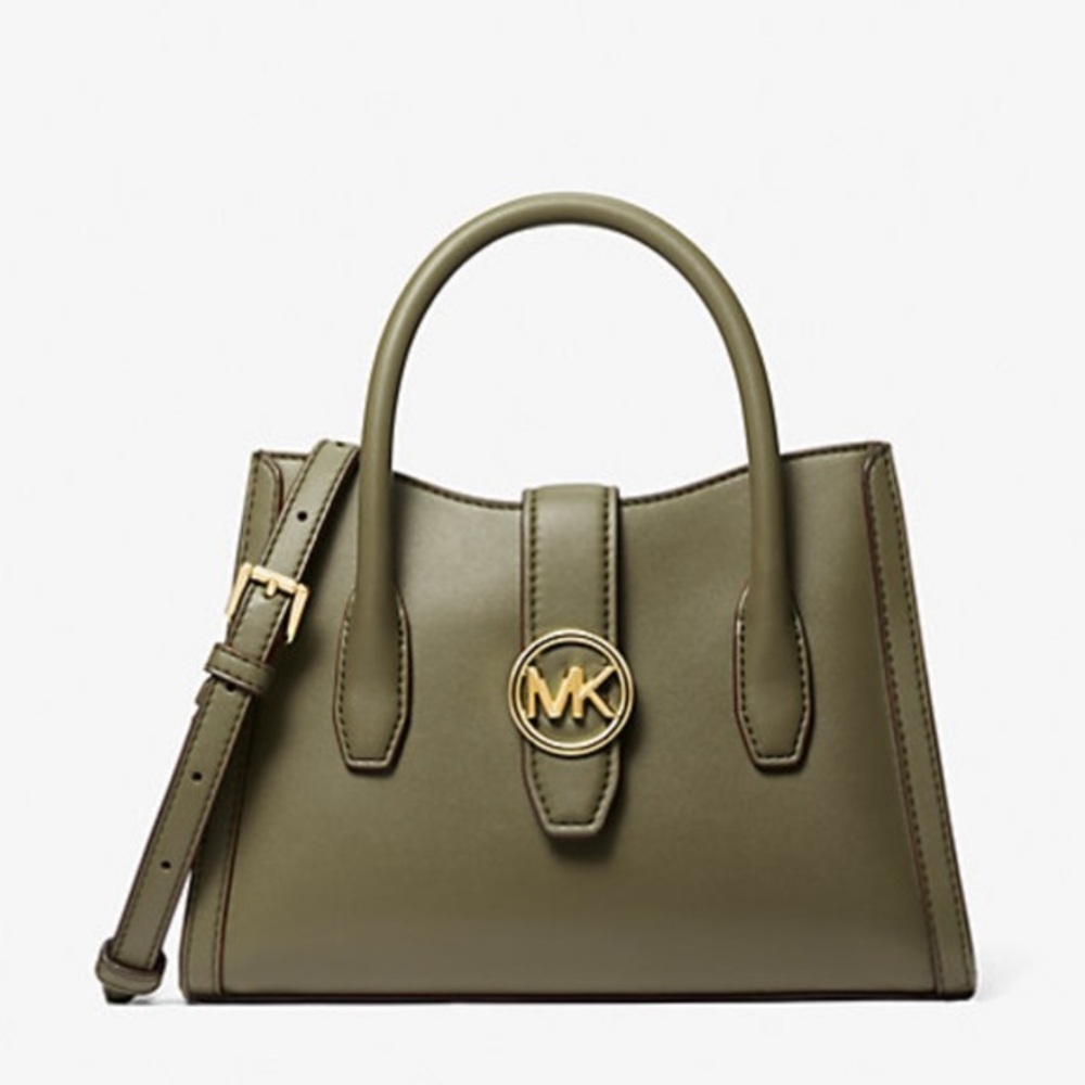 MICHAEL KORS
Gabby Small Faux Leather Satchel
COLOR OLIVE
NWT - Picture 1 of 3